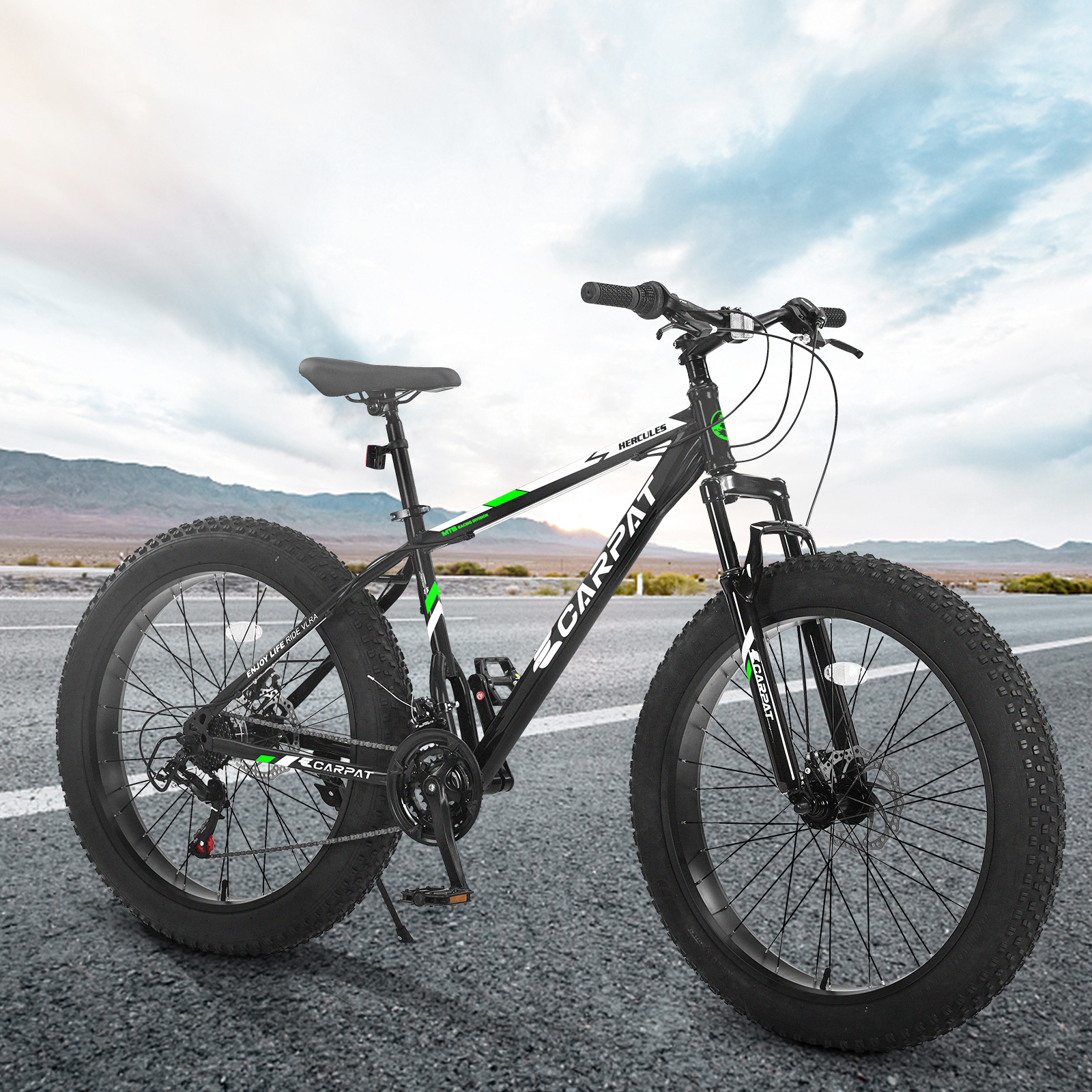 26 Inch Fat Tire Bike - 21 Speed Mountain Bike
