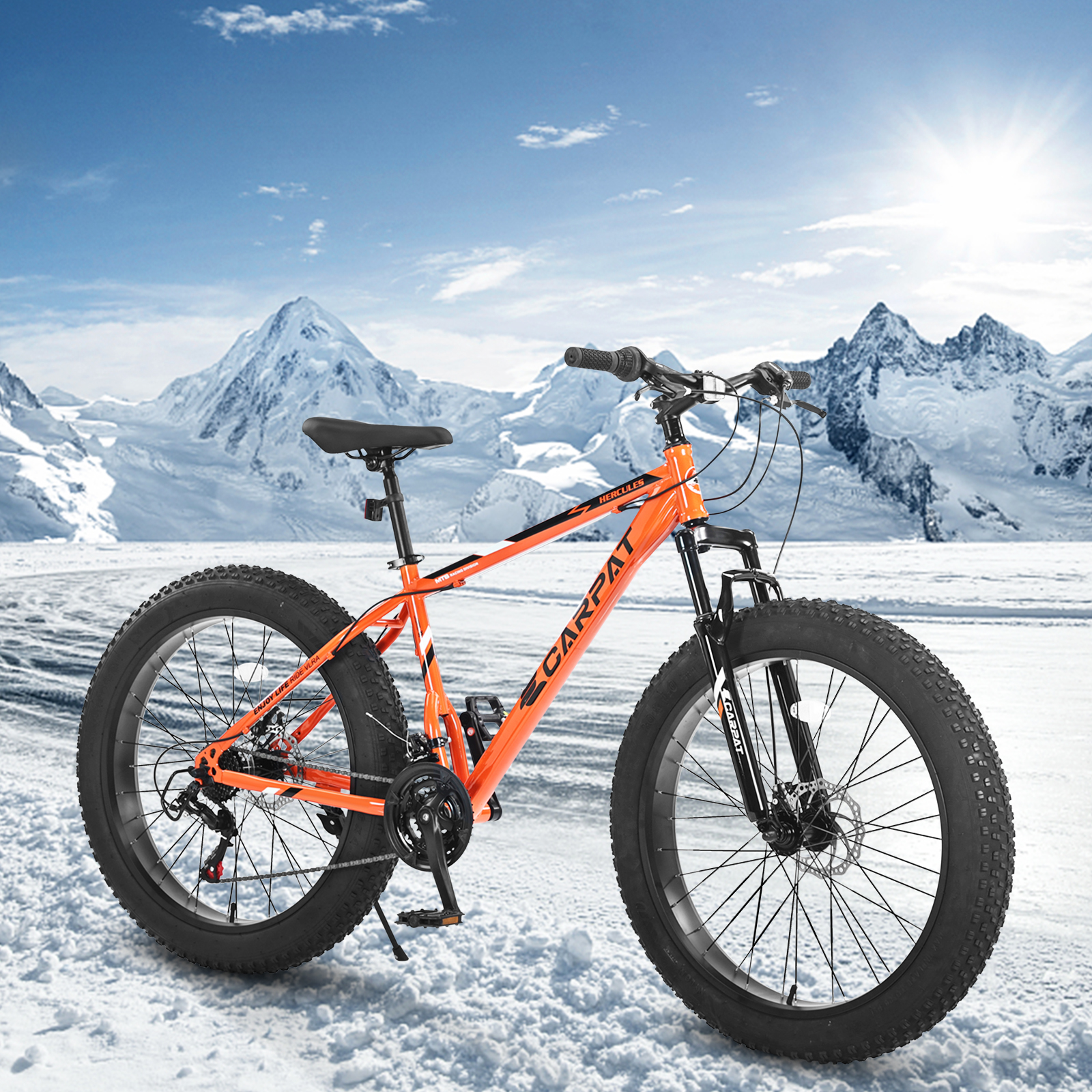 26 Inch Fat Tire Bike - 21 Speed Mountain Bike