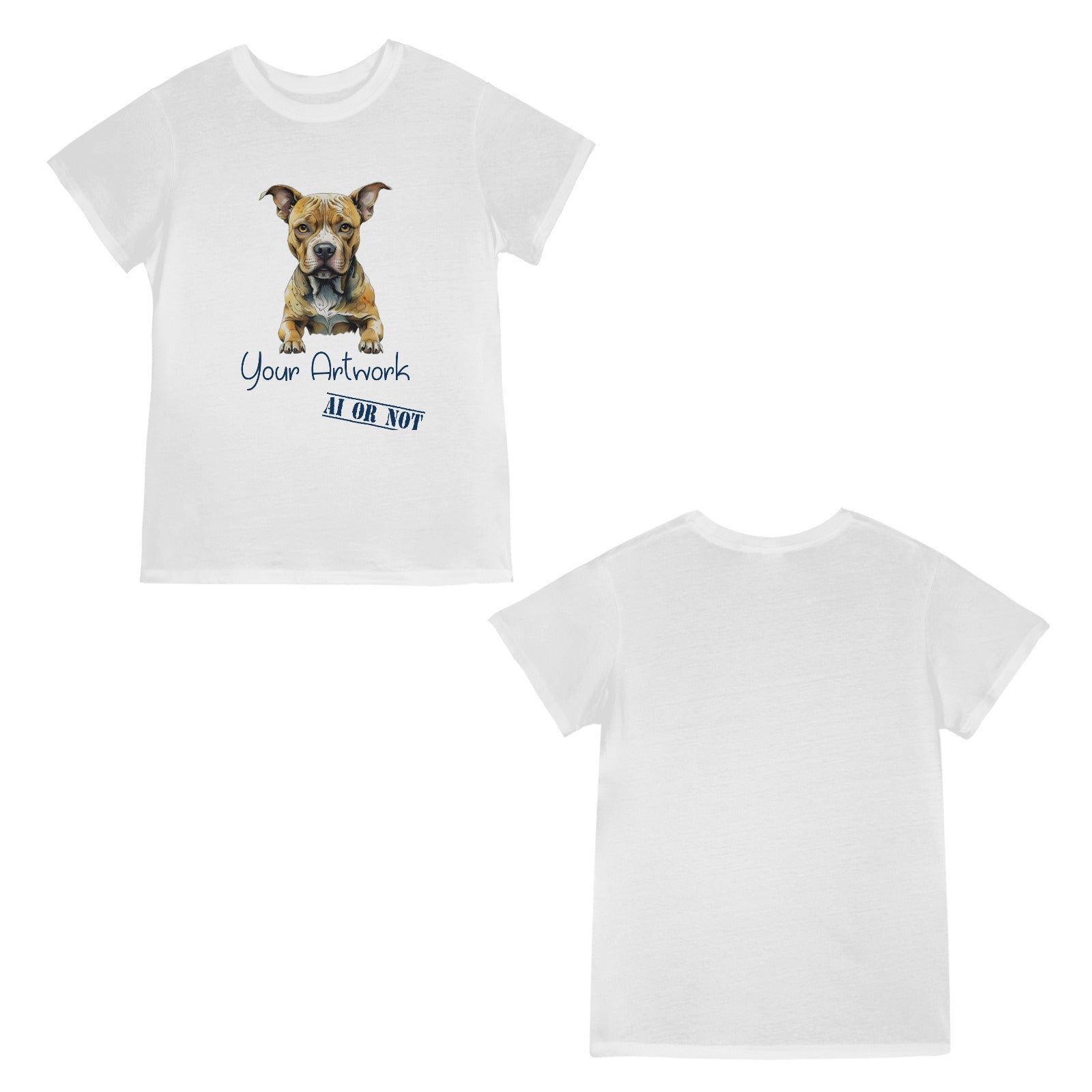 Custom Artwork T‑Shirt — Print Your Own Design on Women's T-Shirt